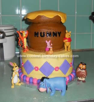 Homemade Winnie the Pooh Birthday Cake