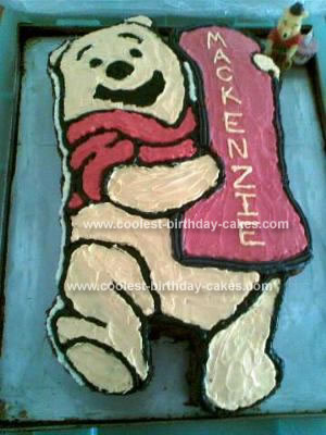Homemade Winnie the Pooh Cake