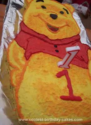 Homemade Winnie The Pooh Cake