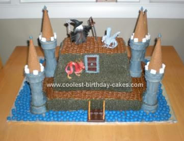 Homemade Wizard Castle Cake