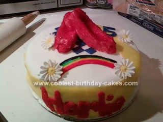 Homemade Wizard of OZ Birthday Cake
