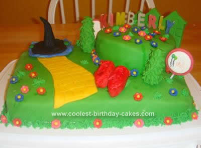 Homemade Wizard of Oz Birthday Cake