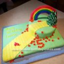 Homemade Wizard of Oz/Yellow Brick Road Cake