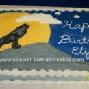 Homemade Wolf Birthday Cake