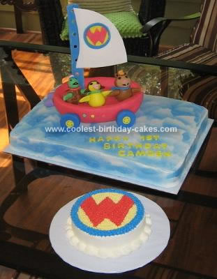 Homemade Wonder Pets Flyboat Birthday Cake