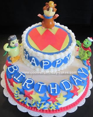 Homemade Wonder Pets Two Tier Cake