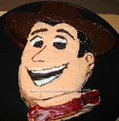 Homemade Woody Birthday Cake