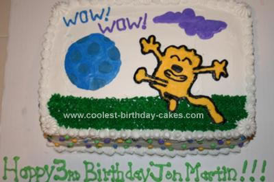 Homemade Wow Wow Wubbzy Birthday Cake