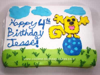 Homemade Wow Wow Wubbzy Birthday Cake
