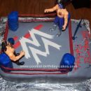 Homemade Wrestling Birthday Cake