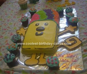 Homemade Wubbzy Birthday Cake