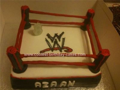 Homemade WWE Cake