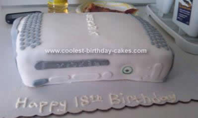 Homemade Xbox 360 Birthday Cake