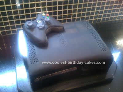 Homemade XBOX 360 Birthday Cake