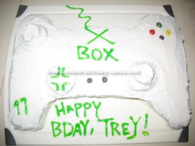Homemade Xbox 360 Controller Birthday Cake