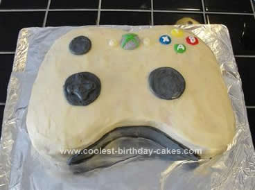 Homemade Xbox Controller Birthday Cake