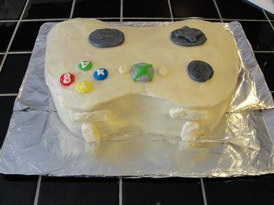 Homemade Xbox Controller Birthday Cake