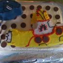 Homemade Yellow Submarine Birthday Cake