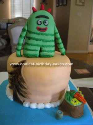 Homemade Yo Gabba Gabba First Birthday Cake
