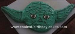 Homemade Yoda's Face Cake