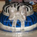 Homemade Zebra Print Birthday Cake