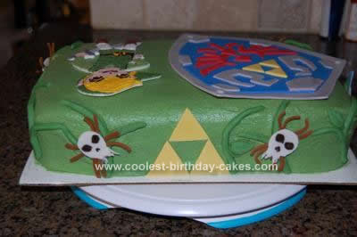 Homemade Zelda's Ocarina of Time Cake