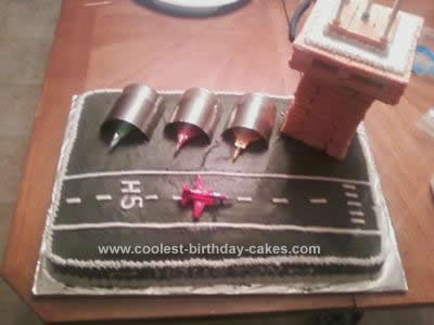 Homemade Jet Birthday Cake Design