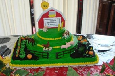 Cutler's 2nd Birthday Farm Cake