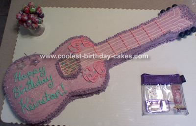 Hannah Montana Guitar Cake