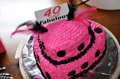 Coolest 40 & Fabulous Cake