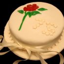 75th Birthday Cake - Close Up