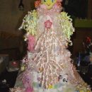 Front of diaper cake