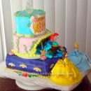 Homemade Disney Princess Birthday Cake