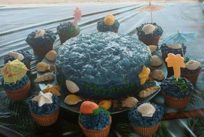 Bottom layer w/cupcake islands