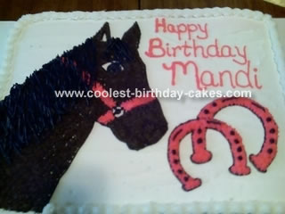 Horse and Horseshoe Cake