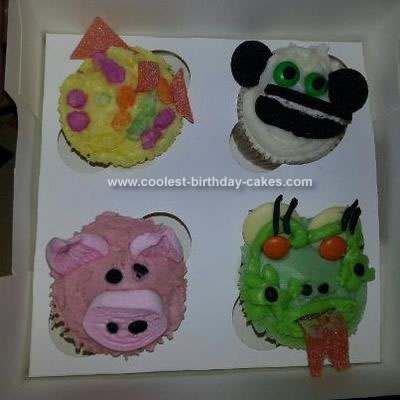 Homemade Cool Animal Cupcakes