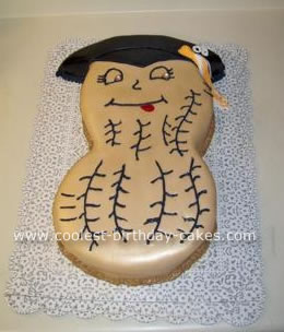 Peanut Graduation Cake