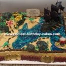 Pirate Treasure Map Cake