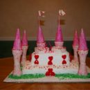 Hearts Princess Castle Cake