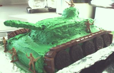 Tank cake for my Marine!