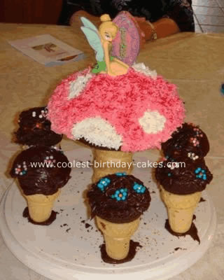 Tinkerbell on Mushroom Cake