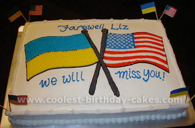 Flag-Shaped 4th of July Cakes