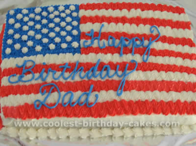 Flag-Shaped 4th of July Cakes