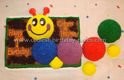 Baby Einstein Caterpillar Cakes