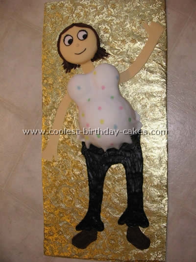 Pregnant Belly Baby Cake