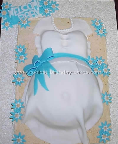 Pregnant Belly Baby Cake