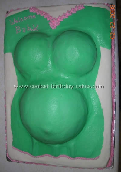 Pregnant Belly Baby Cake