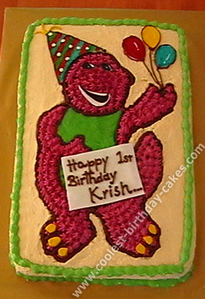 Barney the Dinosaur Cake Picture