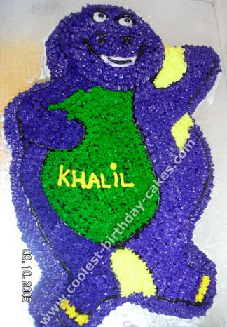 Barney the Dinosaur Cake Picture