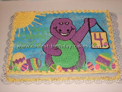 Barney the Dinosaur Cake Picture